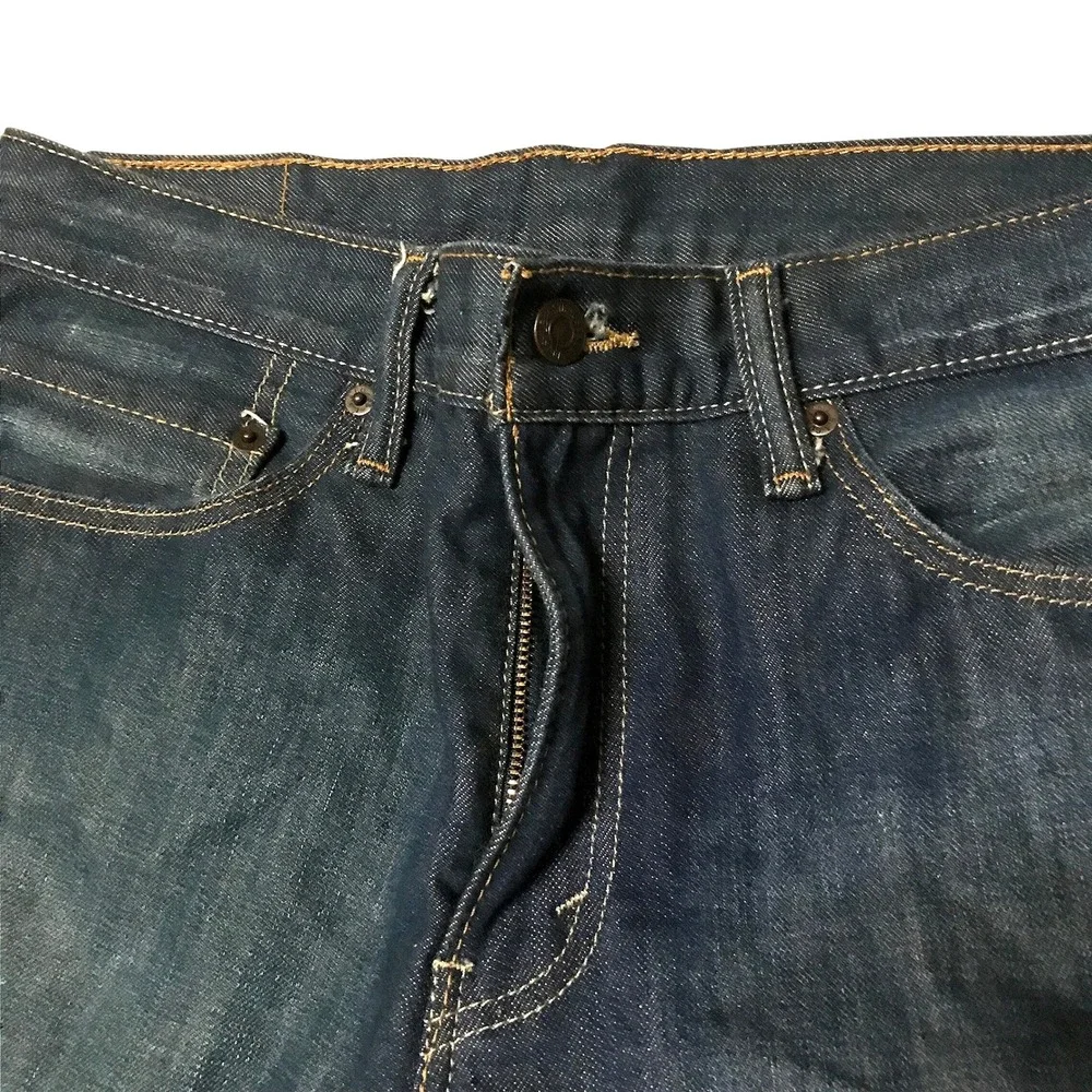 Levis 511 Slim Fit Jeans Mens 34x34 Dark Wash Denim Pants 04511-1507 - Picture 3 of 4